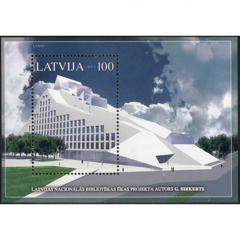 2005, Latvia, 100s, Michel Block 19, Ofset, Bez zīmoga, P13