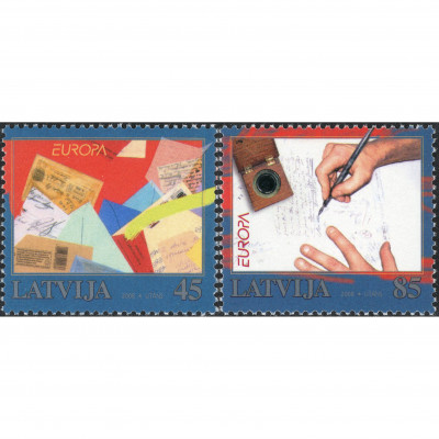 2008, Latvia, 45s-85s, Michel #731-#732, Ofse...