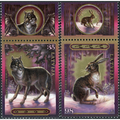 2009, Latvia, 35s-98s, Michel #769-#770, Offs...