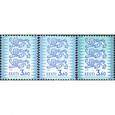 1999, Estonia, 3.60Kr, Michel #356IA-#356IIC...