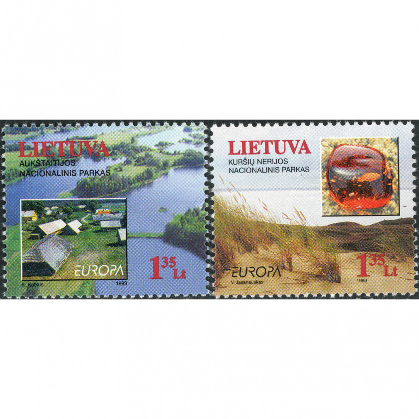 1999, Литва, 1.35L, Мишель #693-#694, Офсет, Без ВЗ, P13