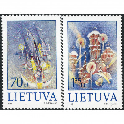 1999, Lithuania, 70c-1.35L, Michel #715-#716...