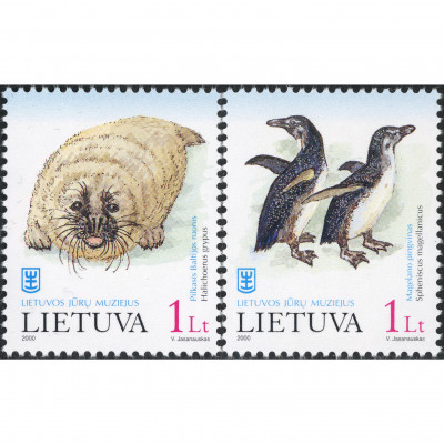 2000, Lithuania, 1L, Michel #733-#734, Offset...