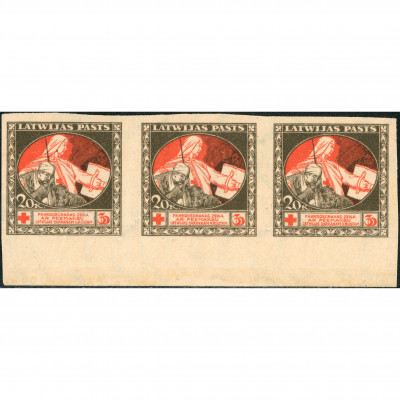 1921, Latvia, 20+10k, Solovyov #44 / Michel #...