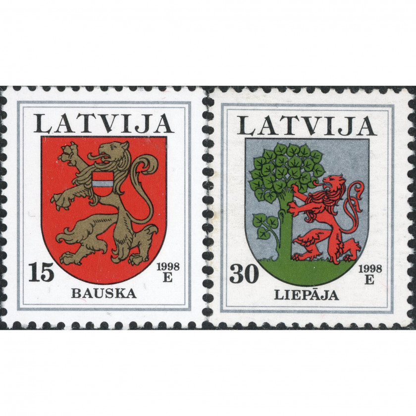 1998, Latvia, 15s-30s, Michel #485IA-#486IA, Offset, UnWmk, P13:14
