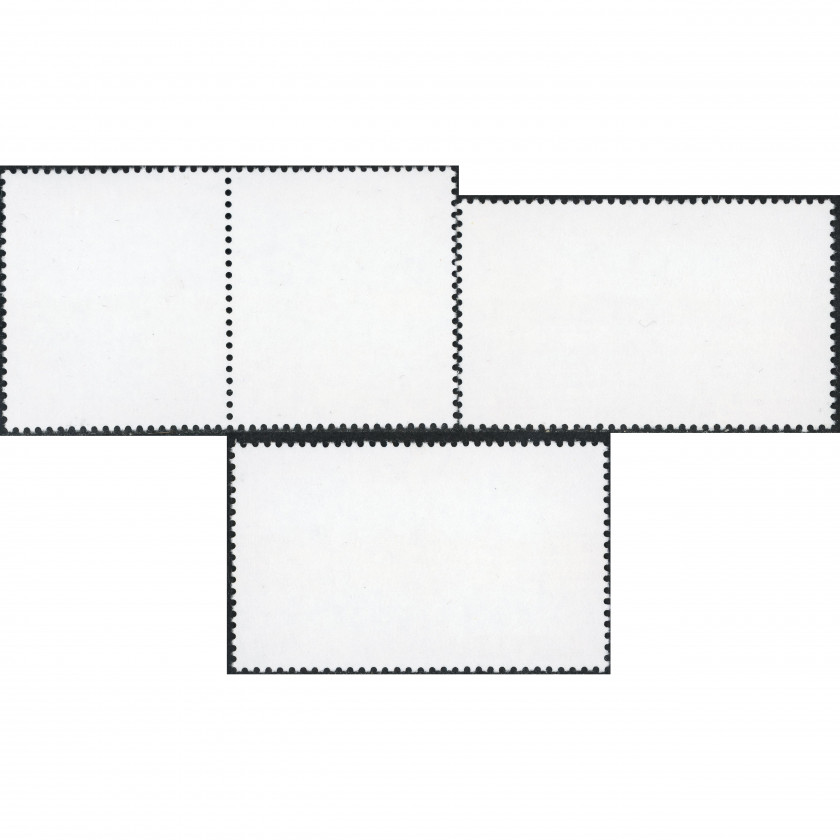 2001, Латвия, 15s-70s, Мишель #545-#548, Офсет, Без ВЗ, P14:13