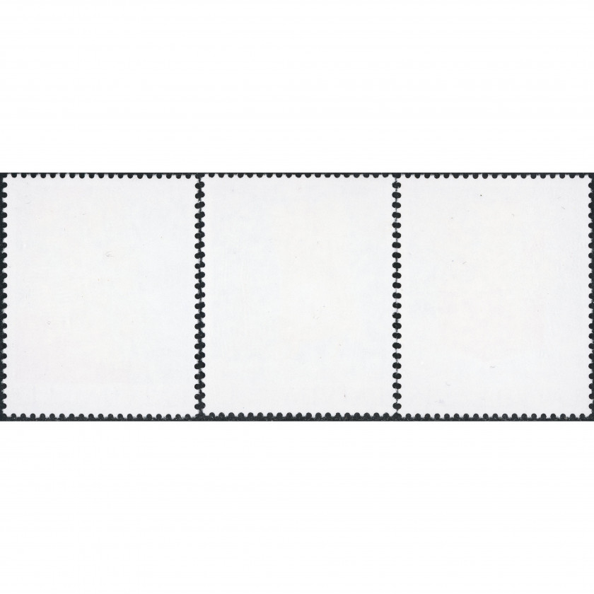 2002, Latvia, 12s-15s, Michel #580-#582, Offset, UnWmk, P13:13.5