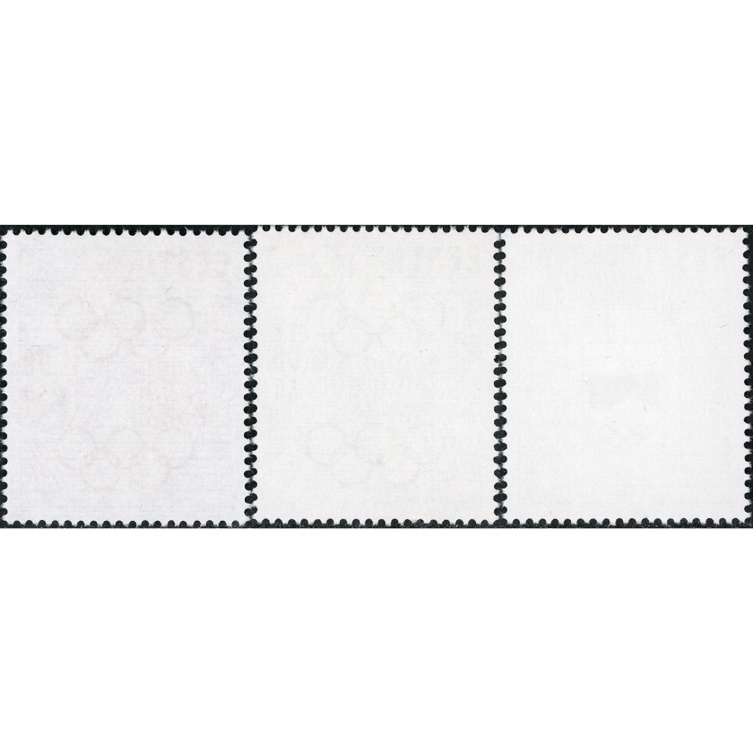 1992, Igaunija, 1.00Rub-5.00Rub, Michel #180-#182, Ofset, Bez zīmoga, P14