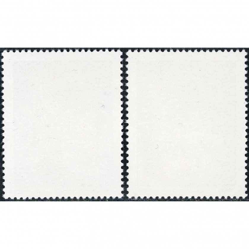 1995, Lithuania, 40c-1L, Michel #597-#598, Offset, UnWmk, P13
