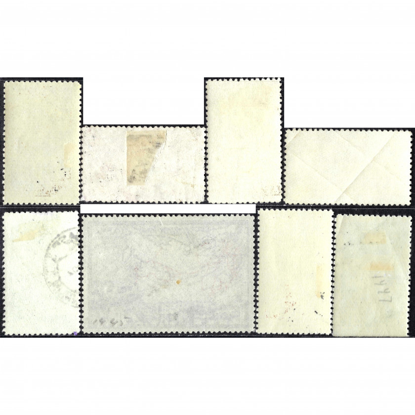 1949, USSR, 50k-3Rub, Solovyov #1456-#1463 / Michel #1401-#1408, Intaglio, UnWmk, P12.5