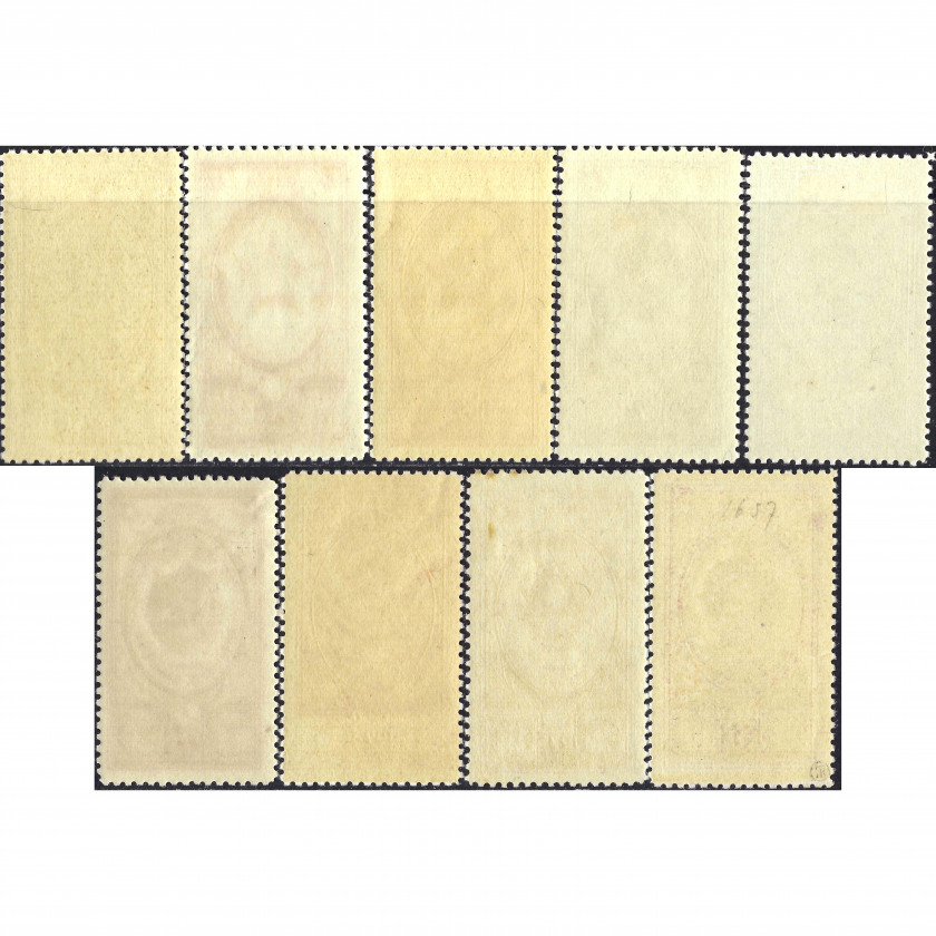 1952, USSR, 1Rub-10Rub, Solovyov #1703-#1707 / Michel #1653-#1657, Metallography, P12.5