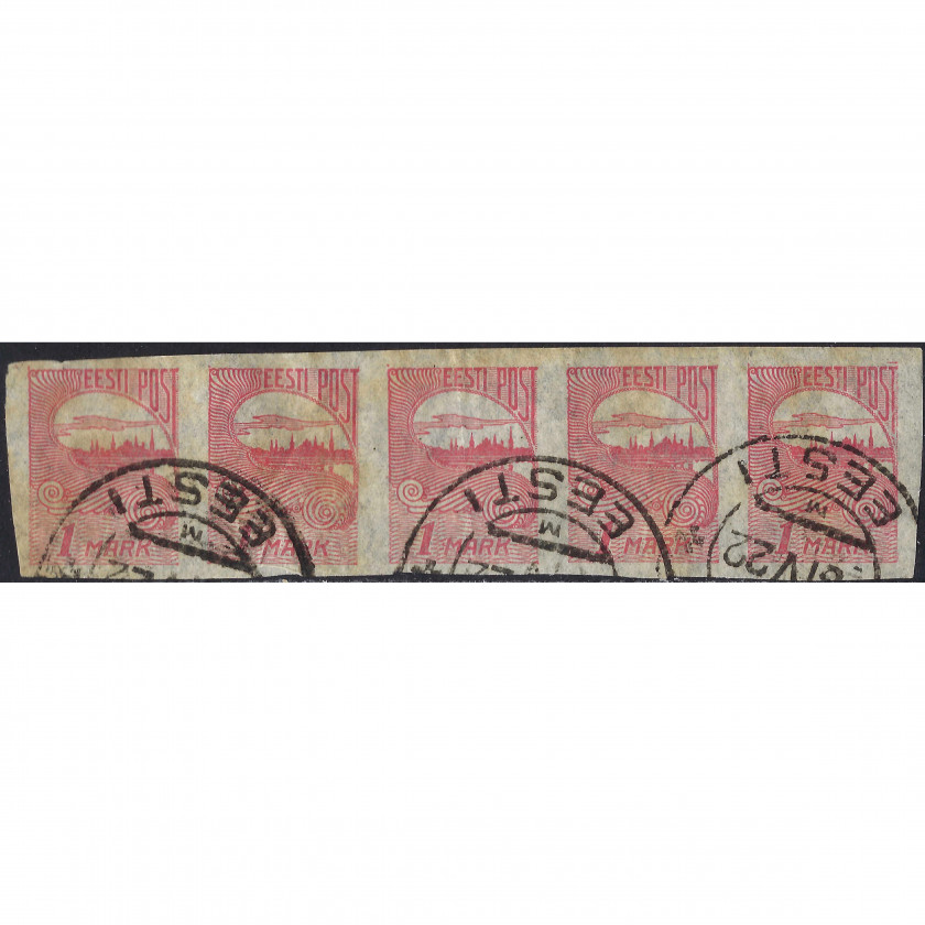 1920, Эстония, 1m, Соловьев #20, Типография, Без ВЗ