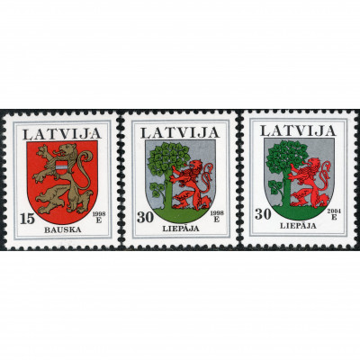 1998, Latvia, 15s-30s, Michel #485IA-#486IIC...
