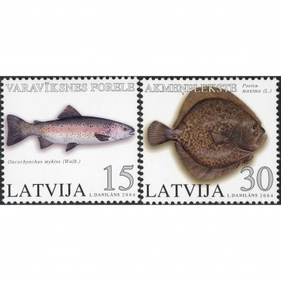 2004, Latvia, 15s-30s, Michel #615A-#616A, Of...
