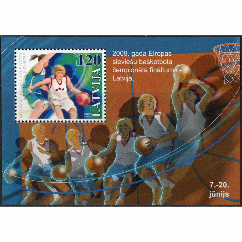 2009, Латвия, 120s, Мишель Block 27, Офсет, Без ВЗ, P13