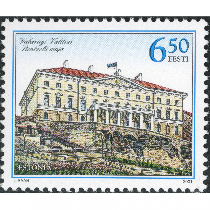 2001, Estonia, 6.50Kr, Мишель #393, Офсет, Без ВЗ, P14