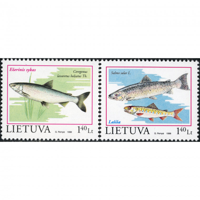 1998, Литва, 1.40L, Мишель #671-#672, Офсет, Без ВЗ, P13
