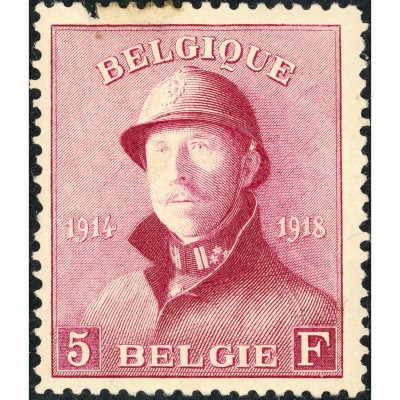 1919, Belgium, 5Fr, Michel #157, Lithographed...