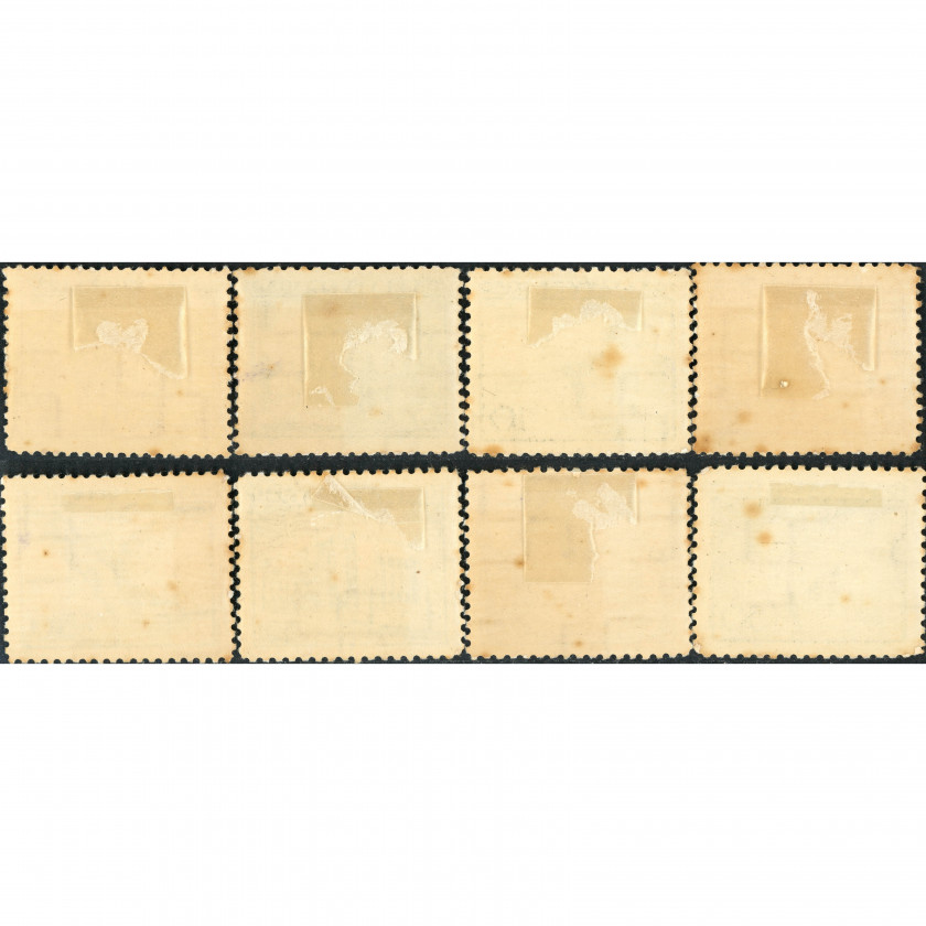 1939, Латвия, 3s-50s, Соловьев #264-#271 / Мишель #271-#278, Фототипия, ВЗ, P10