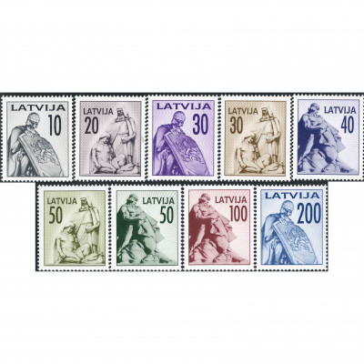 1992, Latvia, 10k-200k, Michel #326-#334, Ofs...