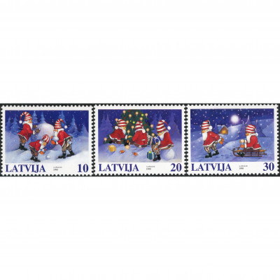 1998, Latvia, 10s-30s, Michel #492-#494, Ofse...
