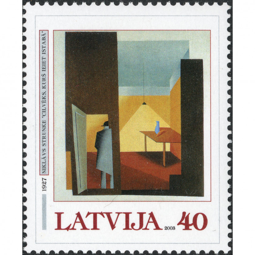 2003, Latvia, 40s, Michel #583, Offset, UnWmk, P13.5:14