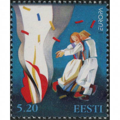 1998, Igaunija, 5.20Kr, Michel #325, Ofset, B...