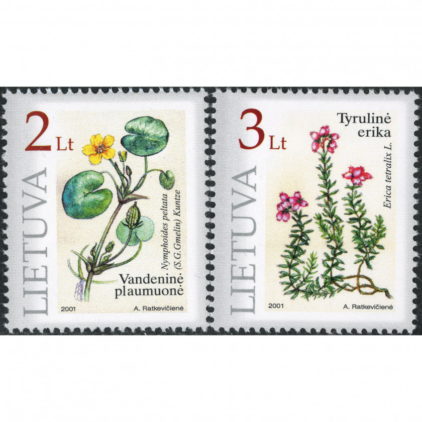 2001, Lithuania, 2L-3L, Michel #758-#759, Offset, UnWmk, P13