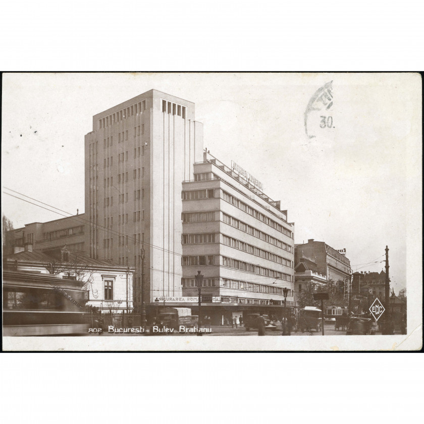 Бухарест (бульвар Брэтиану и Дворец АРО), год: 1935, издатель: Editura « Nationala Ciornei » Bucuresti.