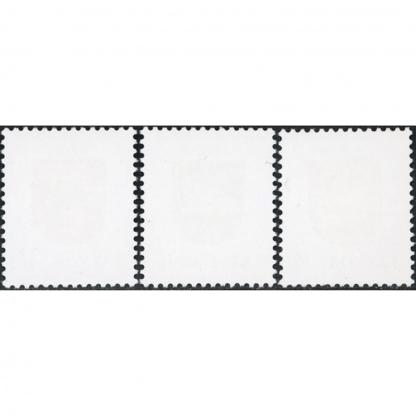 2003, Латвия, 10s-20s, Мишель #584-#586, Офсет, Без ВЗ, P13:14