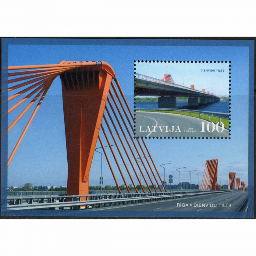 2009, Латвия, 100s, Мишель Block 28, Офсет, Без ВЗ, P13