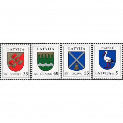 2010, Latvia, 35s-55s, Michel #778-#780, Offs...