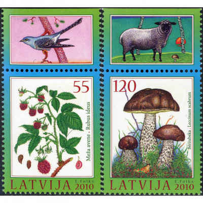 2010, Latvia, 55s-120s, Michel #792-#793, Off...
