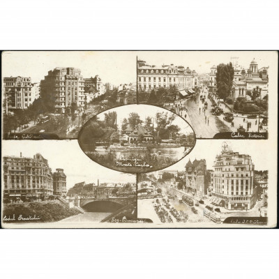 Bucharest (multi-view postcard), year: 1935 (...