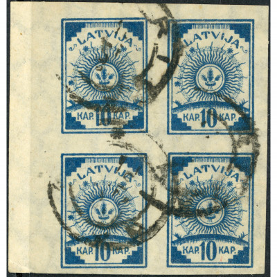 1919, Latvia, 10k, Solovyov #16 / Michel #17C...