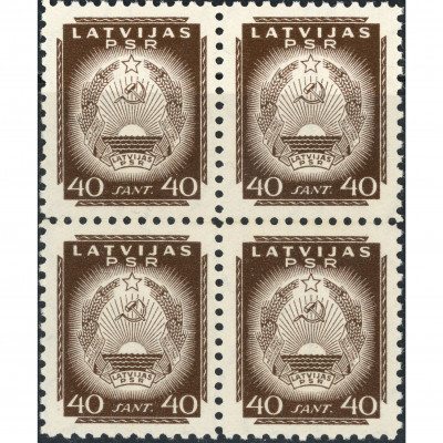 1941, Latvia, 40s, Solovyov #10 / Michel #301...