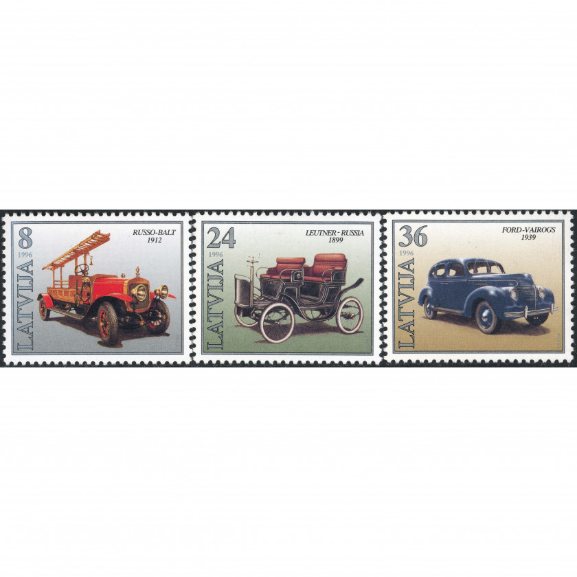 1996, Latvia, 8s-36s, Michel #435-#437, Offset, UnWmk, P13:12.5