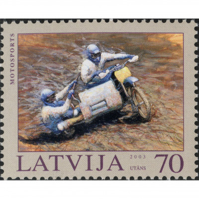 2003, Latvia, 70s, Michel #599A, Ofset, Bez z...