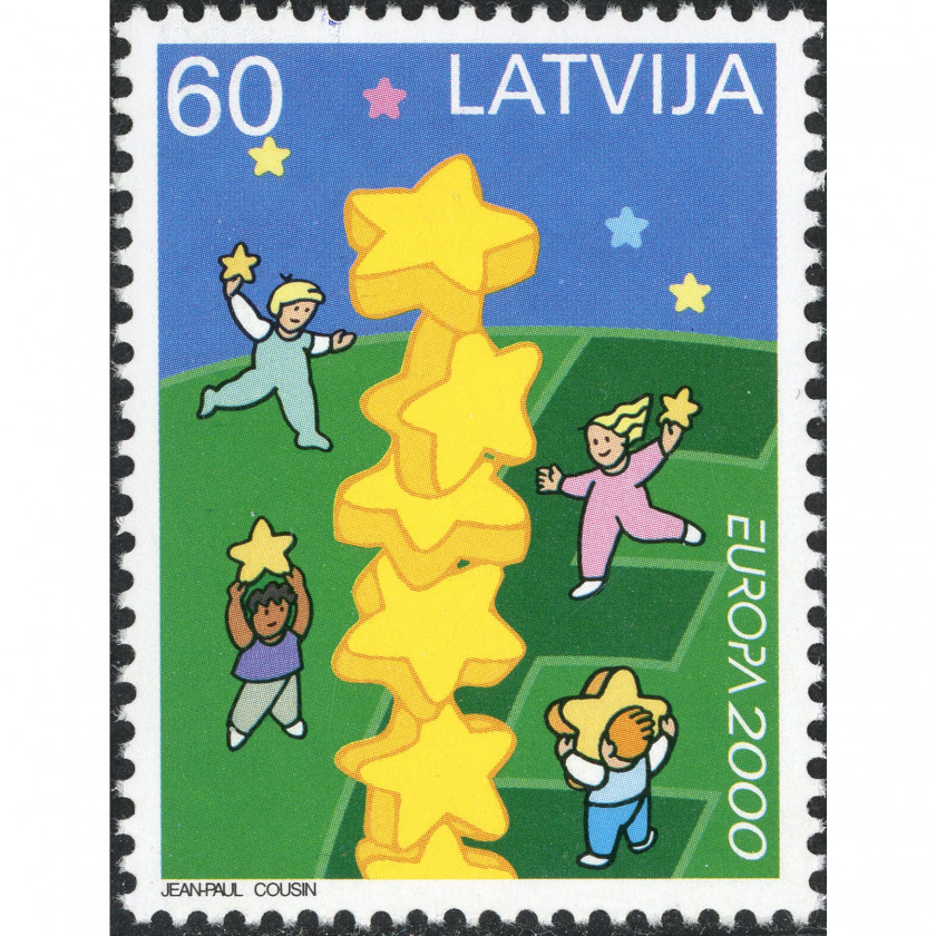 2000, Latvia, 60s, Michel #519, Ofset, Bez zīmoga, P14:13