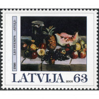 2008, Latvia, 63s, Michel #723, Offset, UnWmk...