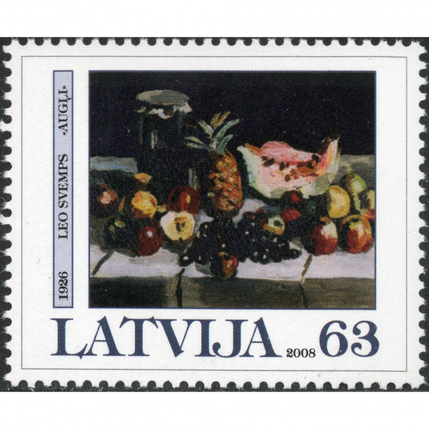 2008, Latvia, 63s, Michel #723, Offset, UnWmk, P13:13.5