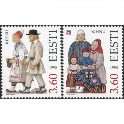 1998, Estonia, 3.60Kr, Michel #330-#331, Ofse...