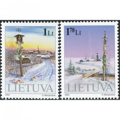 2000, Lithuania, 1L-1.70L, Michel #742-#743...