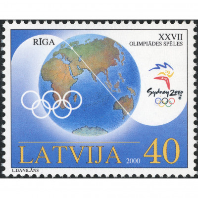 2000, Latvia, 40s, Michel #534, Ofset, Bez zī...