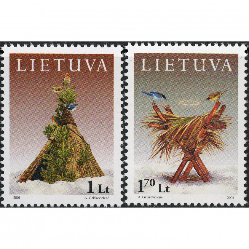 2001, Lietuva, 1L-1.70L, Michel #777-#778, Ofset, Bez zīmoga, P12