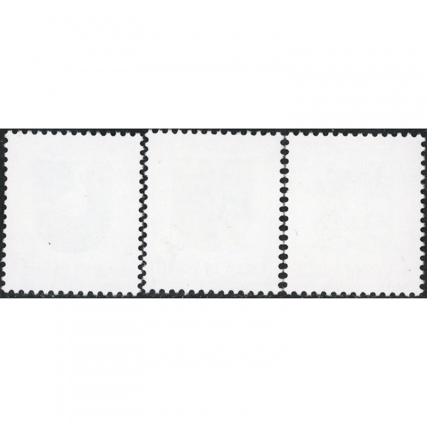 2007, Latvia, 5s-22s, Michel #693A-#695A, Ofset, Bez zīmoga, P13.5