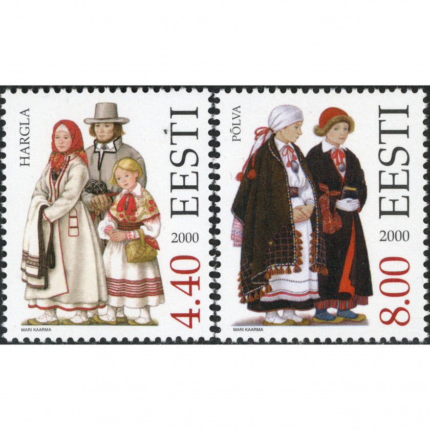 2000, Estonia, 4.40Kr-8Kr, Michel #378-#379, Ofset, Bez zīmoga, P14