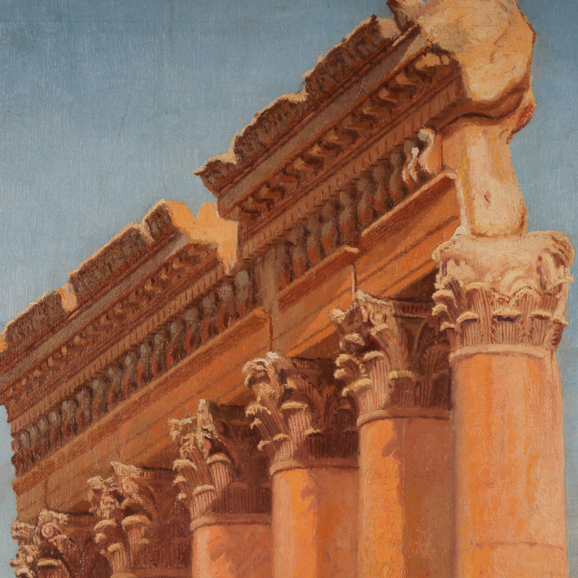 Glezna "Jupitera templis Baalbekā"