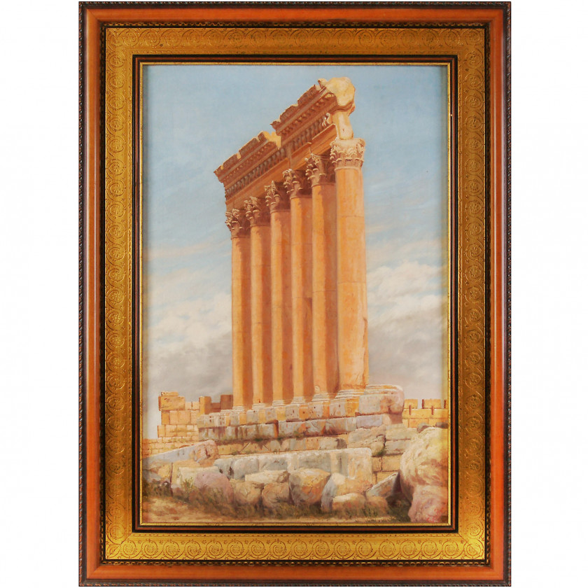 Картина "Храм Юпитера в Баальбеке"