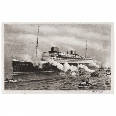 Postcard "Ship - Europa"